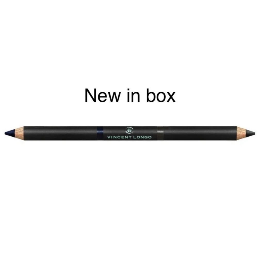 NWT 2 Vincent Longo Duo Eye Pencil Liner Midnight / Smoke NIN 2 sided eyeliner